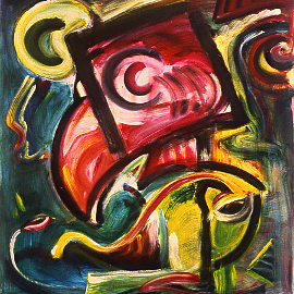 Abstrakte Malerei, Acryl