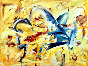 Wesen, Acryl, Abstrakter Expressionismus